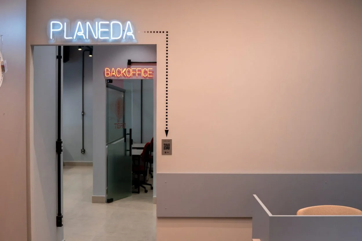 Recepção · Corredor de Acesso e Backoffice